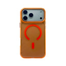 Case Para Iphone Metal Vitrum Orange Cosmic